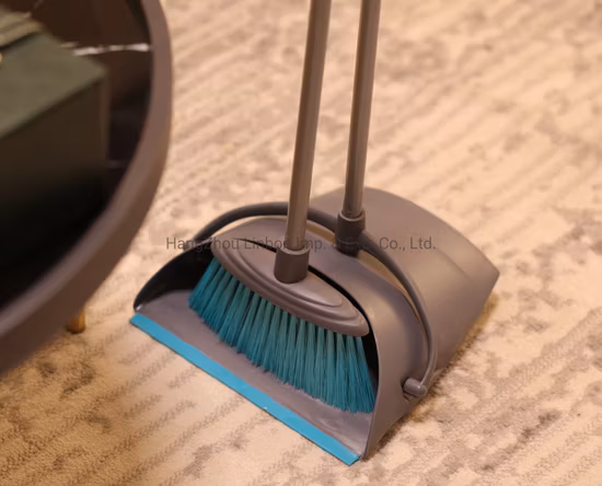 긴 손잡이 빗자루 세트의 뜨거운 판매에 청소 도구 브러시가 포함된 플라스틱 및 쓰레받기 세트