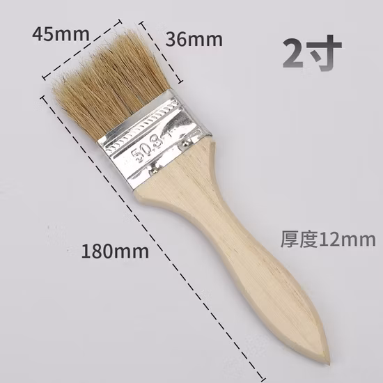 순수한 강모 페인트 도구와 도매 공장 가격 저렴한 나무 손잡이 페인트 브러시